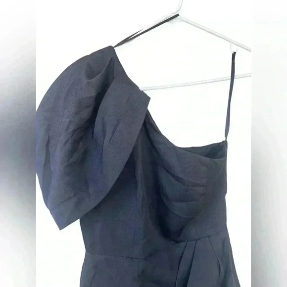 Do+Be women’s black mini one shoulder side zip party dress sz small NWT - Picture 2 of 6